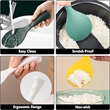Silicone Standing Non Stick Heat Resistant Rice Paddle | https://www.bestnamebadges.com
