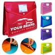 Colorful Snap-Button Transparent Waterproof Document Bag | https://www.bestnamebadges.com