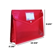 Colorful Snap-Button Transparent Waterproof Document Bag | https://www.bestnamebadges.com