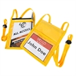 Premium Double Window RPET Recycled ID Neck Wallet | https://www.bestnamebadges.com