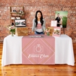 24" Wide Fully Sublimated Satin Table Runners | https://www.bestnamebadges.com