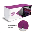 8' Premium Full Color Fitted Zipper Style Table Throws | https://www.bestnamebadges.com