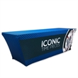6 ft Full Color Throws Stretch Fitted Table Covers | https://www.bestnamebadges.com