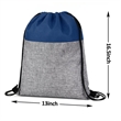 Heathered Jute Drawstring Backpack | https://www.bestnamebadges.com