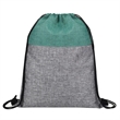 Heathered Jute Drawstring Backpack | https://www.bestnamebadges.com