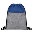 Heathered Jute Drawstring Backpack | https://www.bestnamebadges.com