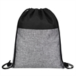 Heathered Jute Drawstring Backpack | https://www.bestnamebadges.com