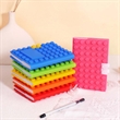 Custom Creative Building Block Silicone Student Notebook | https://www.bestnamebadges.com