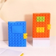 Custom Creative Building Block Silicone Student Notebook | https://www.bestnamebadges.com