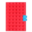 Custom Creative Building Block Silicone Student Notebook | https://www.bestnamebadges.com