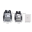 Custom Stadium approved Large Capacity Clear Backpacks | https://www.bestnamebadges.com