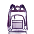 Custom Stadium approved Large Capacity Clear Backpacks | https://www.bestnamebadges.com