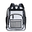 Custom Stadium approved Large Capacity Clear Backpacks | https://www.bestnamebadges.com