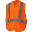 Class 2 Adjustable Breakaway Hi Vis Mesh Safety Vest | https://www.bestnamebadges.com