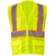 Hi Vis Class 2 Reflective Zipper Mesh Safety Vest 4 Pockets | https://www.bestnamebadges.com