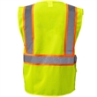 Hi Vis Class 2 Reflective Zipper Mesh Safety Vest 4 Pockets | https://www.bestnamebadges.com