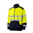 Hi Vis Class 3 Segmented Tape Safety Jacket w/ Pocket | https://www.bestnamebadges.com