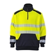 Hi Vis Class 3 Segmented Tape Safety Pocket Quarter-Zip | https://www.bestnamebadges.com