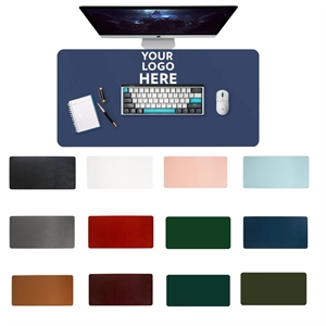 30" x 15" Pu Leather Desk Pad Protector Office Mat