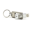 Chrome Steel With Keyring USB 2.0 | https://www.bestnamebadges.com