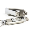 Chrome Steel With Keyring USB 3.0 | https://www.bestnamebadges.com