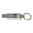 Chrome Steel With Keyring USB 3.0 | https://www.bestnamebadges.com