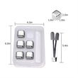 Reusable Portable Stainless Steel Ice Cube Tongs Set | https://www.bestnamebadges.com