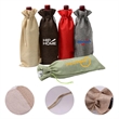 Colorful Burlap Wine Bottle Bag | https://www.bestnamebadges.com