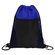 Zippered Drawstring Backpack With Mesh Pockets | https://www.bestnamebadges.com