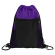 Zippered Drawstring Backpack With Mesh Pockets | https://www.bestnamebadges.com