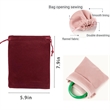 Mini Velvet Drawstring Bags | https://www.bestnamebadges.com