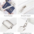 Transparent Waterproof Shoulder Crossbody Storage Coin Purse | https://www.bestnamebadges.com