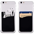 Stick-on Silicone Phone Back Pocket Wallet Card Holder | https://www.bestnamebadges.com