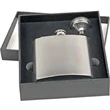 6 oz Stainless Steel Flask Gift Set | https://www.bestnamebadges.com