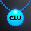 LED Circle Badge with Beads | https://www.bestnamebadges.com
