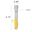 LED Light-Up Black Plastic Ink Pen Necklace Flashlight Pen | https://www.bestnamebadges.com