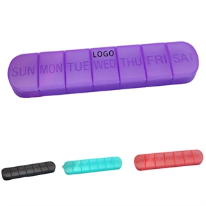 Portable 7-Day Pill Box