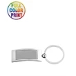 Curved Rectangle Shaped Metal Keychain-Full Color Dome | https://www.bestnamebadges.com
