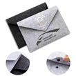 Portable Felt Handbag Button Closure Paper File Folder | https://www.bestnamebadges.com
