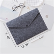 Portable Felt Handbag Button Closure Paper File Folder | https://www.bestnamebadges.com