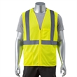 High Viz Class 2 Reflective Tape Safety Zipper Vest | https://www.bestnamebadges.com