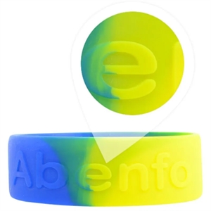 1 Inch Embossed Wristbands | https://www.bestnamebadges.com