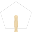 Pentagon Hand Fans | https://www.bestnamebadges.com