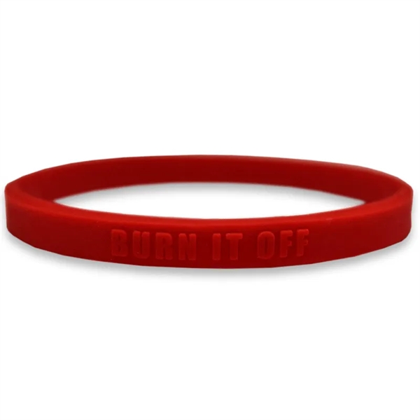 1/4 Inch Embossed Wristbands