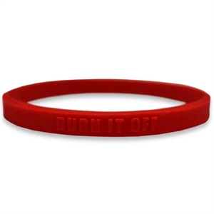 1/4 Inch Embossed Wristbands | https://www.bestnamebadges.com