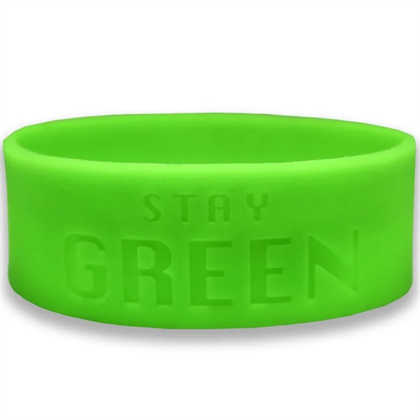 3/4 Inch Debossed Wristbands