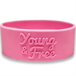 3/4 Inch Embossed Wristbands | https://www.bestnamebadges.com