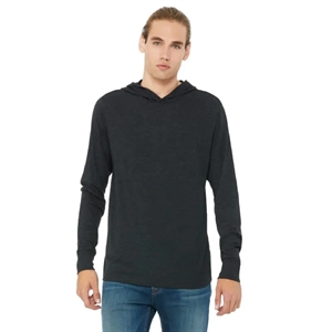 Bella Unisex Jersey Long-Sleeve Hoodie | https://www.bestnamebadges.com