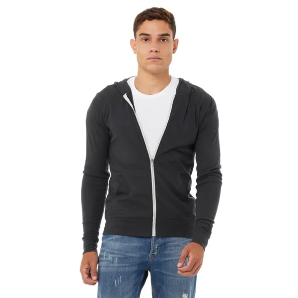 Bella Unisex Triblend Full-Zip Lightweight Hoodie