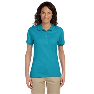 Jerzees Ladies 5.4 Oz., 50/50 Jersey Polo With SpotShield™ | https://www.bestnamebadges.com